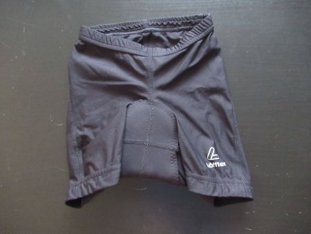 Löeffler Radhose, Velohose, kurz, schwarz, Grösse 128
