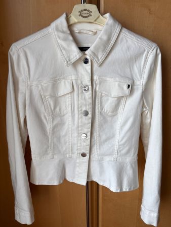 Comma Jeansjacke off-white/beige Gr. 34