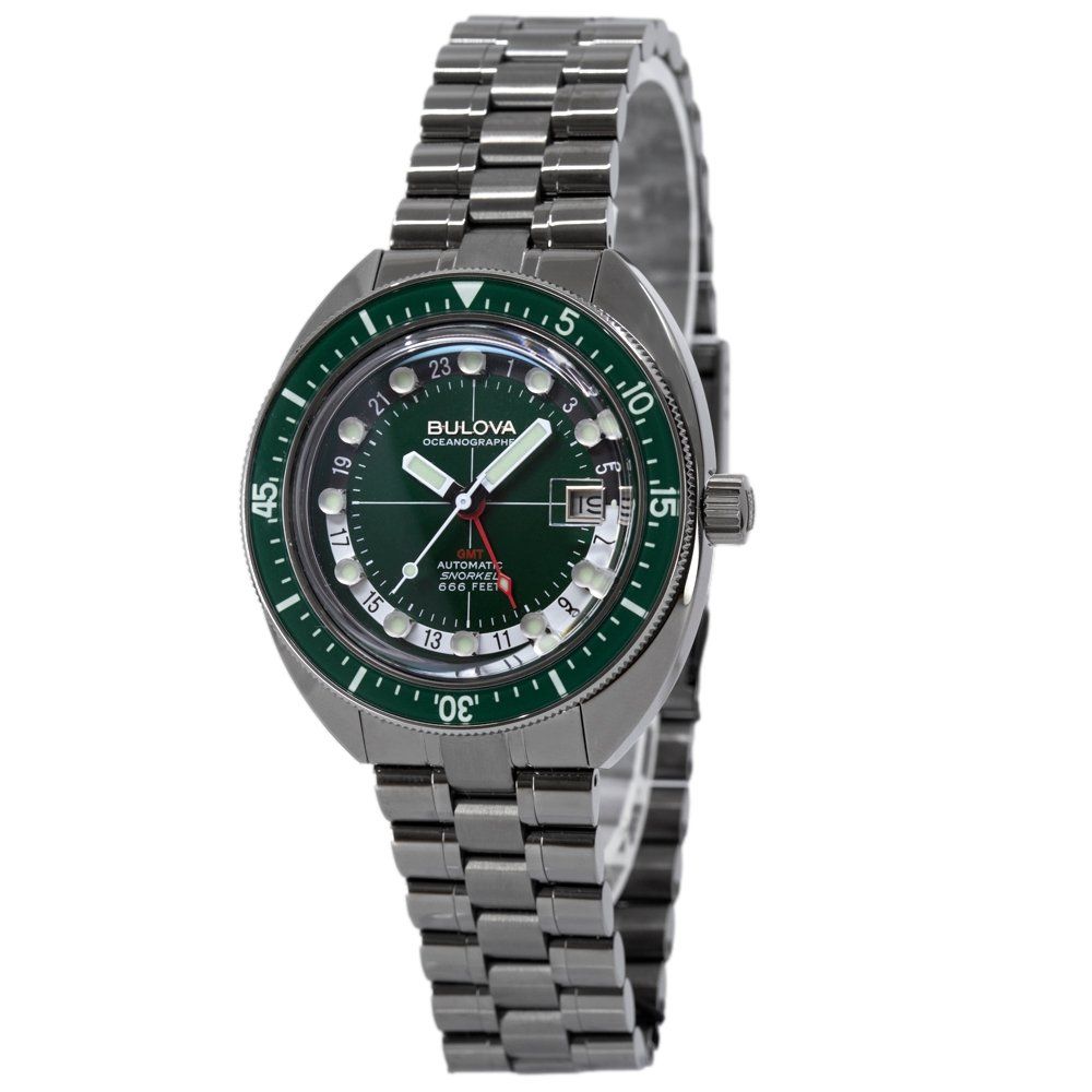 Bulova Orologi: Bulova Men's 98B415 Oceanographer GMT Mechanical – Nuovo e nell'imballaggio originale da Schindellegi venduto da harveystore