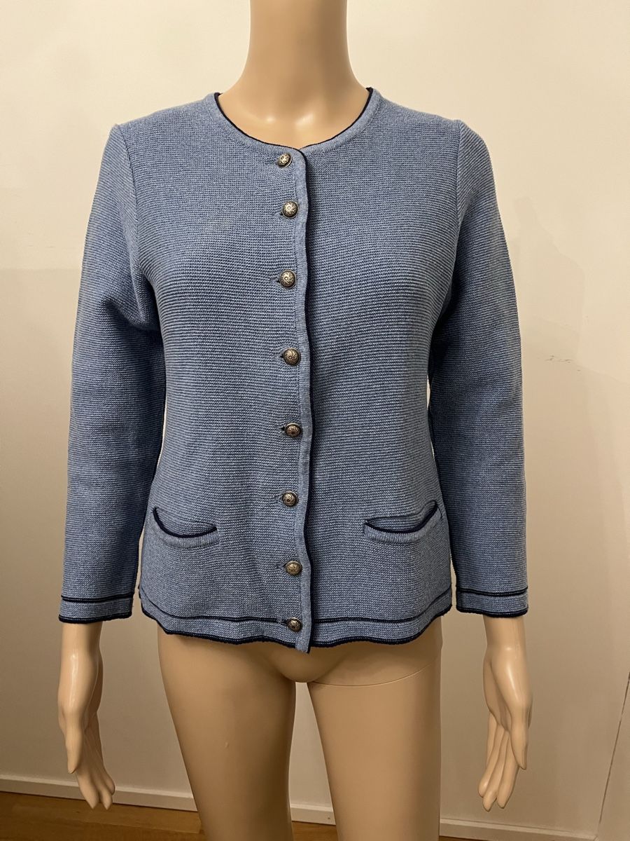 Giacche: Huber Strickjacke, hellblau, Gr. 36 – Usato da Basel venduto da Ksjusha 1