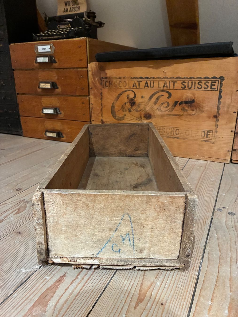Transportkisten: Alte Schublade mit Muschelgriff – Gebraucht aus Steffisburg von Reitschel5 7