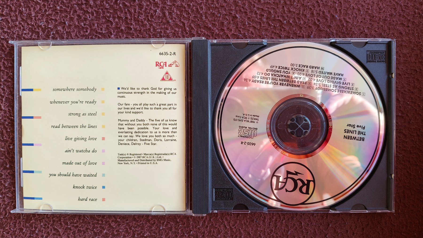 CDs: CD Five Star - Between The Lines – Gebraucht aus Heerbrugg von sve_p826 2