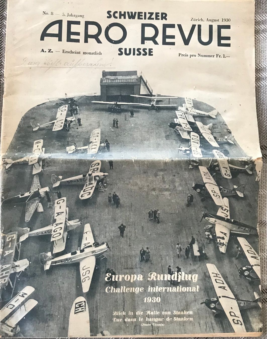 Riviste & Magazine: AERO REVUE 1930 – Usato da Uznach venduto da Chrisanteme
