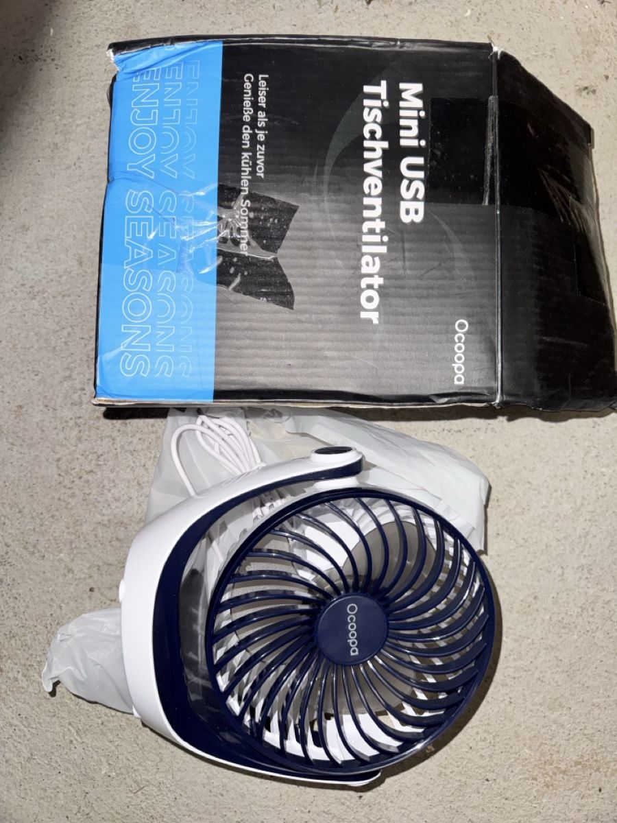 Ventilatori: Ocoopa Mini USB Tischventilator - Leise & Kühl – Nuovo e nell'imballaggio originale da Flamatt venduto da ard_9ctk