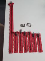 Fermetures éclairs (lot de 7 pièces + 2 boucles)