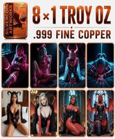 8 x 1 OZ Artworks Kupferbarren