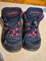 Lowa Wanderschuhe blau pink gebrauchter Zustand Gr. 26