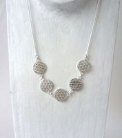 Silber-Collier - Blume des Lebens