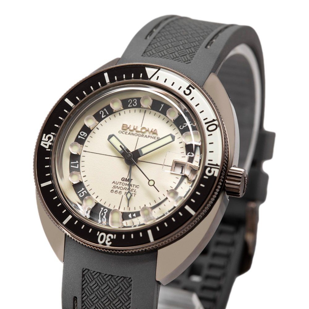Bulova Orologi: Bulova Men's 98B407 Oceanographer GMT Mechanical – Nuovo e nell'imballaggio originale da Schindellegi venduto da harveystore 9