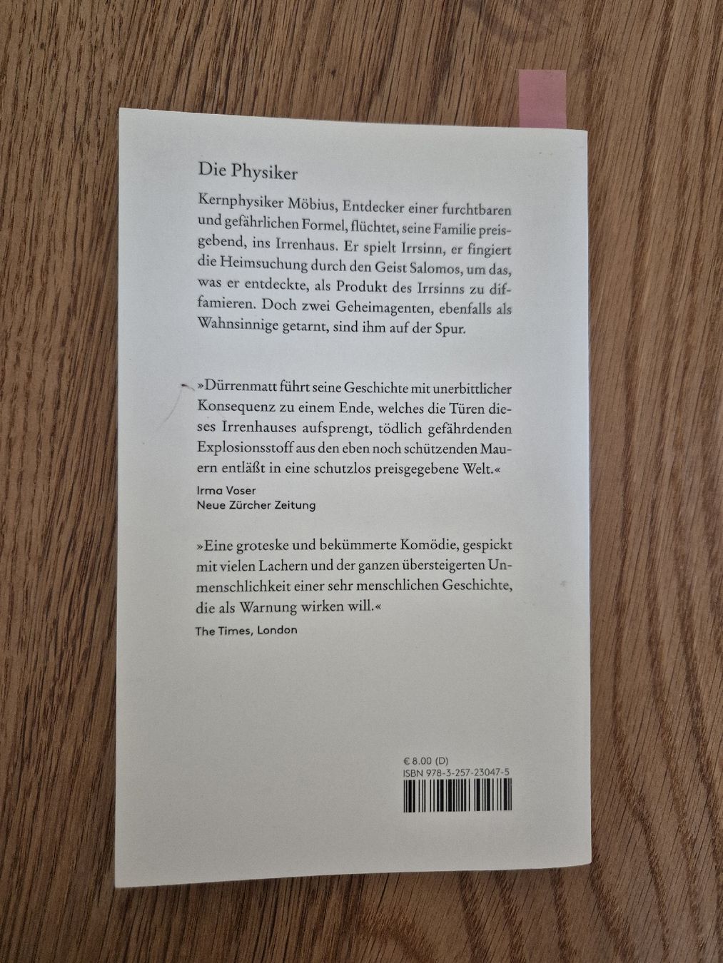 Libri: Friedrich Dürrenmatt - Die Physiker – Usato da Goldach venduto da Mona.93 1