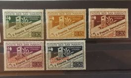 San Marino Briefmarken, schönes Los postfrisch, 1943
