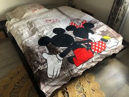 Ensemble de literie Mickey Mouse à Paris 160 / 200 & 65 /100
