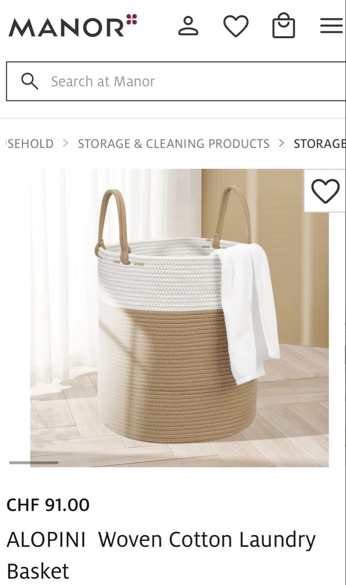Altro per la casa: MANOR Alopini storage basket – Usato da Zürich venduto da Angela_Fashion_Lover 5