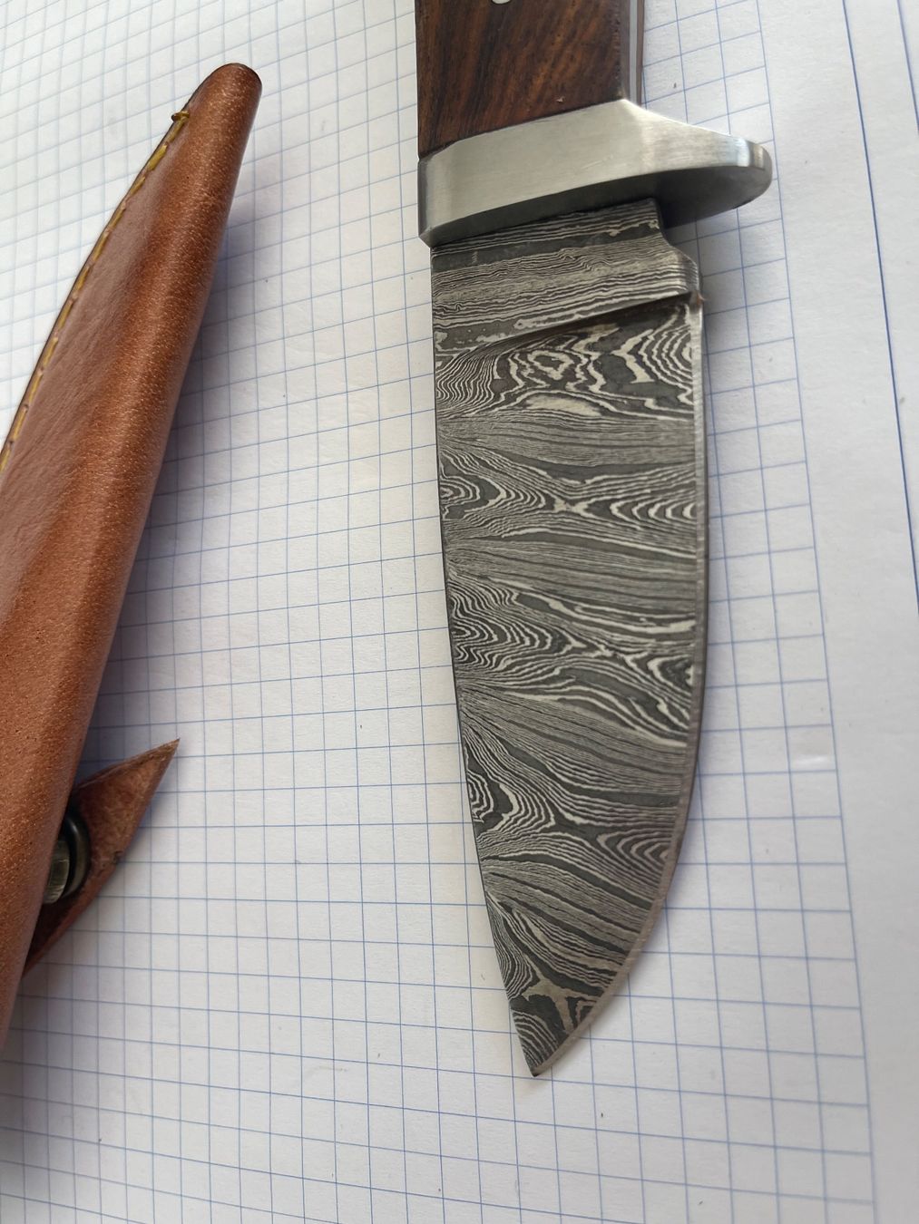 Accessori: Messer Damast Feststehend – Nuovo (secondo la descrizione) da Oberurnen venduto da Rororo64 3