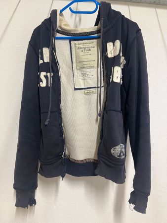 Abercrombie & Fitch Hoodie, Grösse M, dunkelblau,