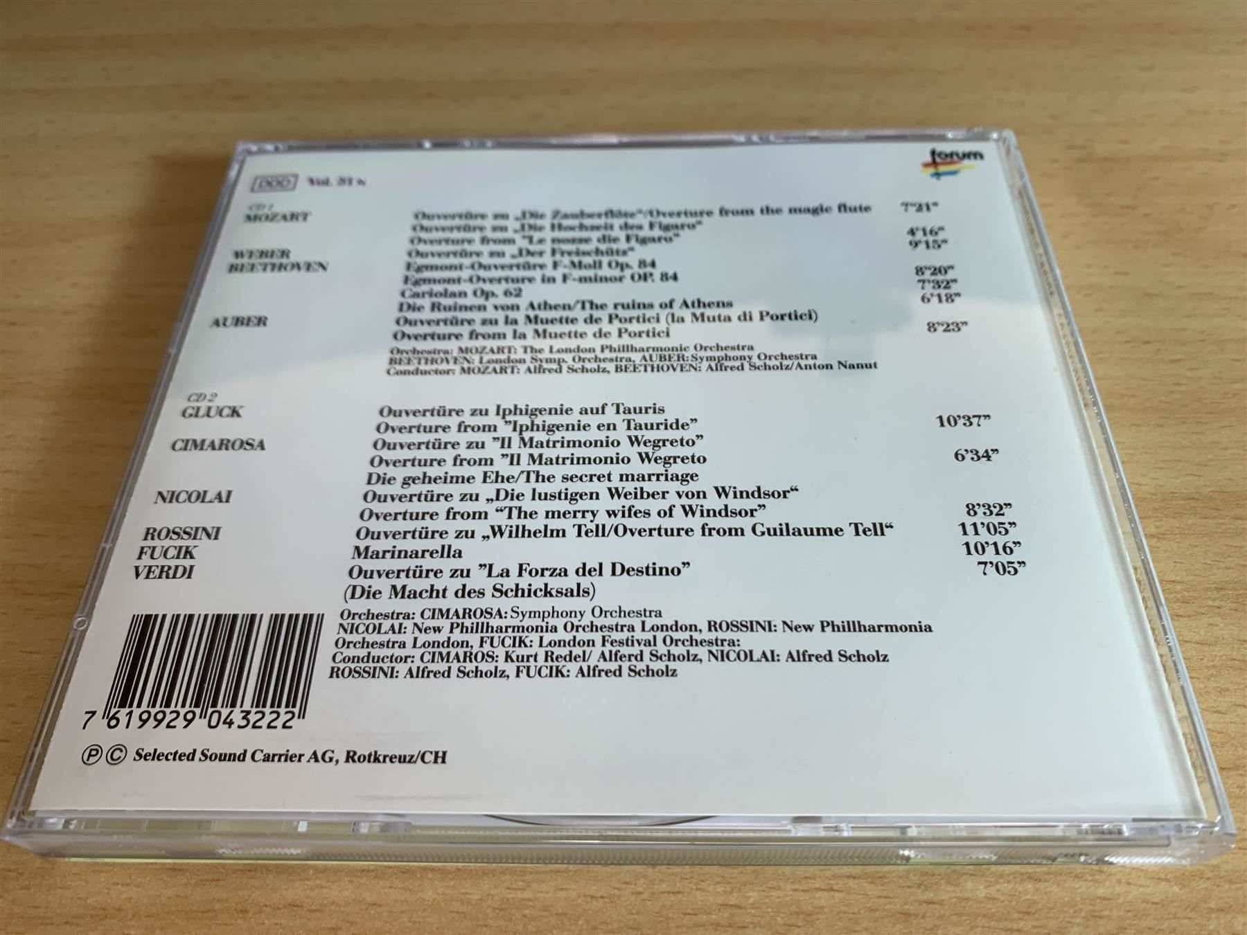 CD: Berühmte Opern Ouvertüren - 2 CD – Usato da Rikon im Tösstal venduto da Alpenmutz 1