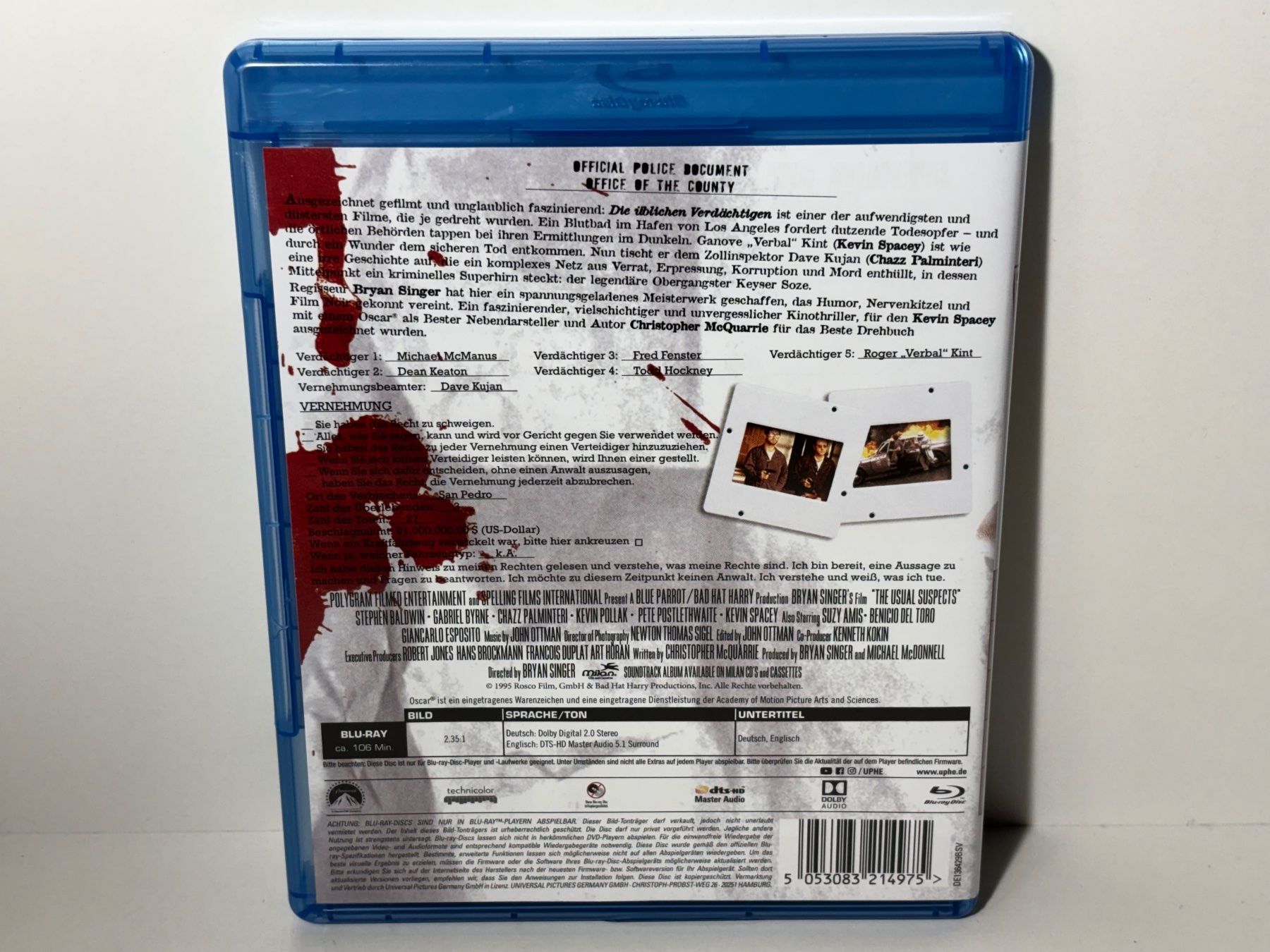 Alle DVDs: Die üblichen Verdächtigen Blu Ray – Gebraucht aus Wilderswil von Sstriker 1