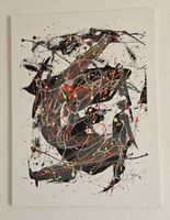 Tableau abstrait multicolore, 60x80 cm