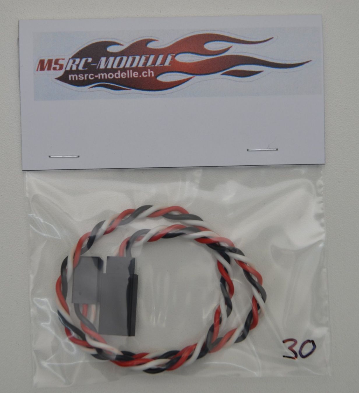 RC Modellbau: Servo Verlängerungskabel Futaba 30cm – Neu und originalverpackt aus Rüti von MSRCModelle