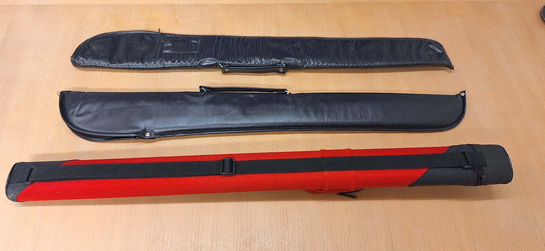 Borse: Lot Billiard Queue Tasche Cue Case Köcher Schultergurt – Usato da Gurtnellen venduto da Rhino77 2