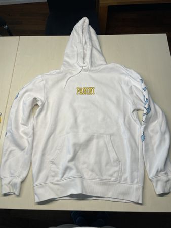 Hoodie, Panini, Grösse S, weiss mit Flammenärmeln 🔥