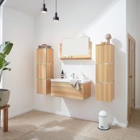 13057 - WANGEN Big XL Badezimmermöbel Badmöbel-Set Holz