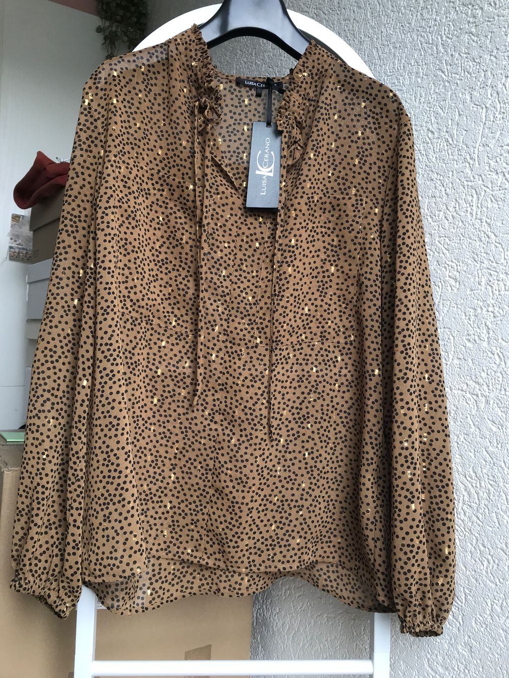 Luisa Cerano Camicette: LUISACERANO Bluse EU36 in Braun – Nuovo (secondo la descrizione) da Glattfelden venduto da Danshari