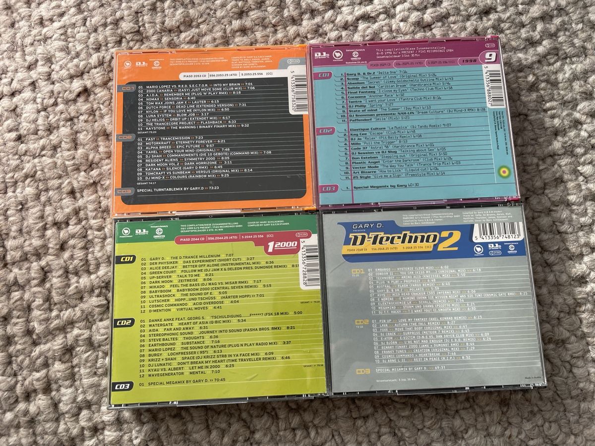 CD: 4x Gary D. (D.Trance 3+9+1/2000+D.Techno 2) – Usato da Reinach AG venduto da trigger7811 3