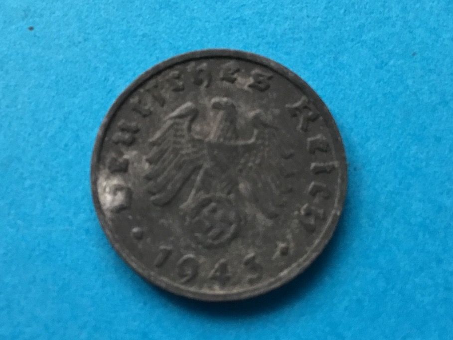 Tutti le monete: 1 Reichspfennig 1943  B. – Usato da St. Margrethen SG venduto da alfapeugeot10 2
