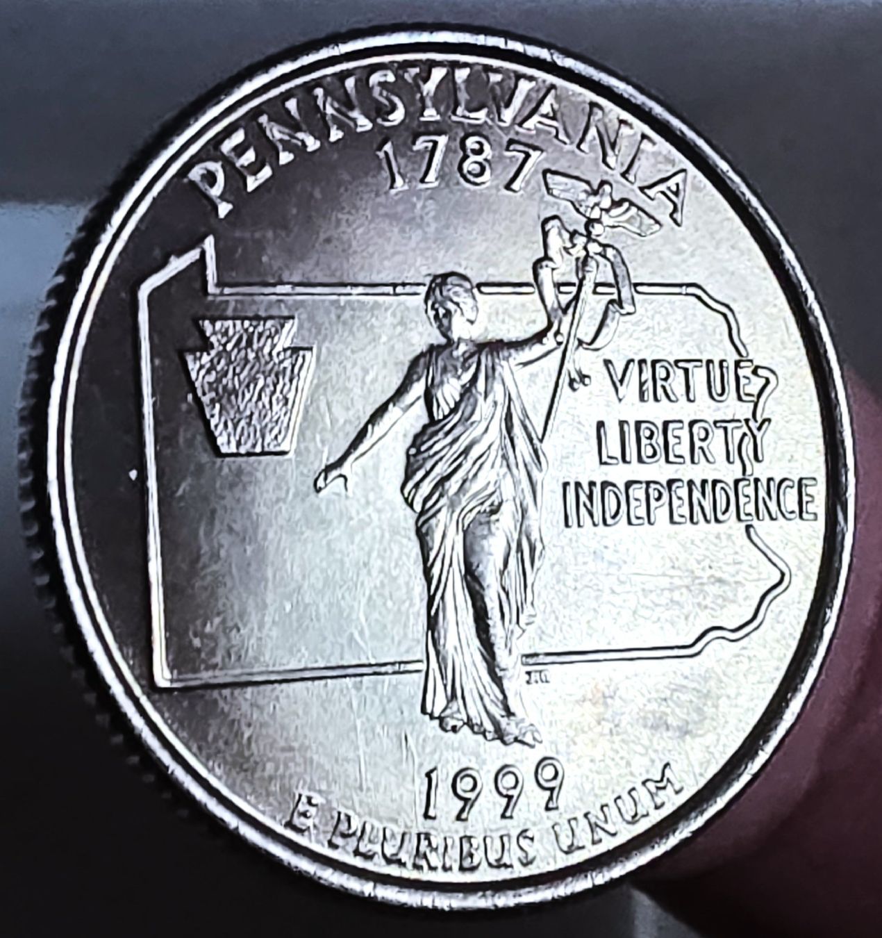 Tutti le monete: AMERIKA QUARTER DOLLAR 1999 P – Nuovo (secondo la descrizione) da Winterthur venduto da Creso70