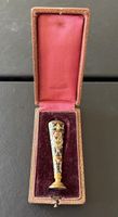 Antiker Cloisonné Siegelstempel mit Monogramm „A“ & Box