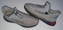 Rapid Soul Herren Turnschuhe Gr. 42 Grau mit Regenbogen Sohl