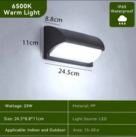Applique murale extérieure/intérieure Led 110V 220V étanche