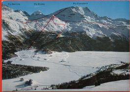 SILVAPLANA Skigebiet mit Piz Corvatsch - Stempel Hotel
