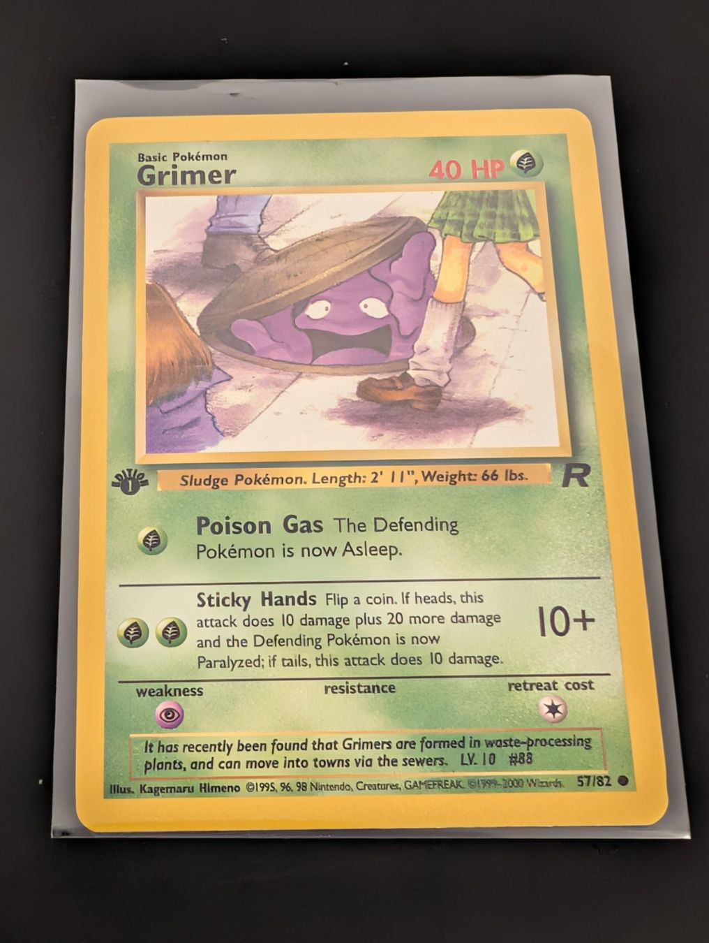 Pokémon Cartes à collectionner: Pokemon Grimer 57/82 First Edition – D'occasion à Hendschiken par TCG_Babey