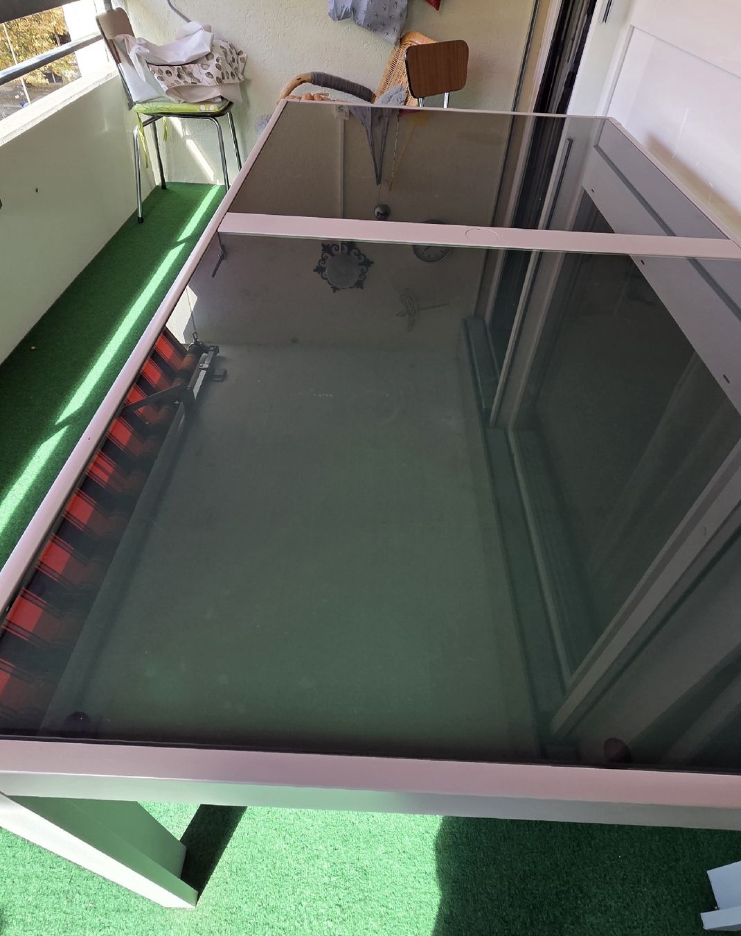 Tische: Gartentisch Metall mit Glasplatte  – Gebraucht aus Liestal von noe_mz5p 2
