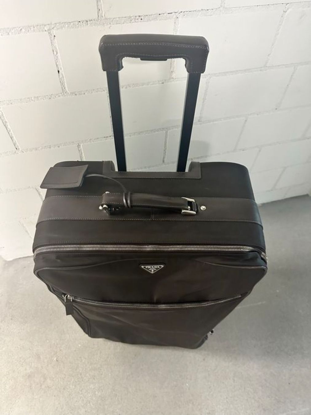Prada Valigie: Prada Trolley Reise Koffer dunkelbraun – Usato da Allenwinden venduto da Babo2 2