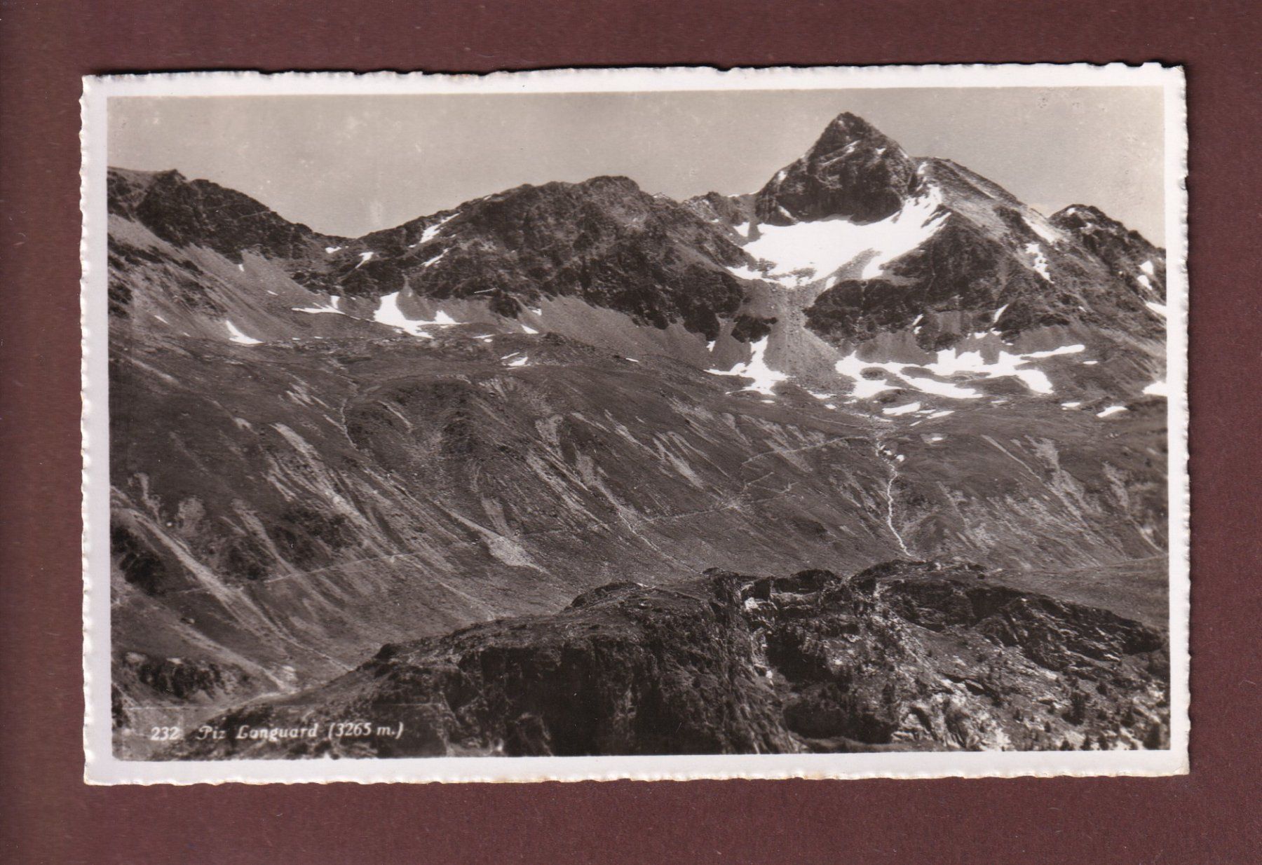 Cartoline postali: PIZ LANGUARD - 1942 – Usato da Pully venduto da nicecards-shop