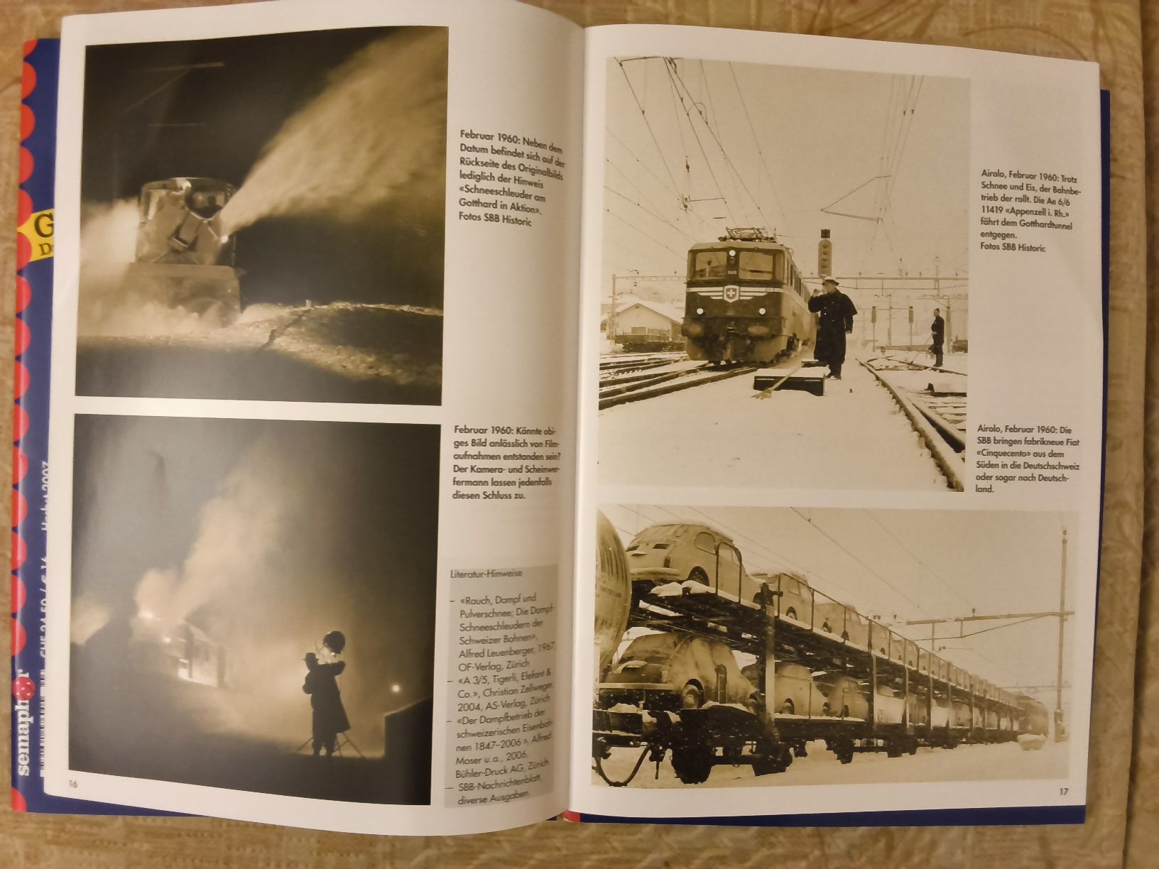 Zeitschriften & Magazine: set 4er Eisenbahn-Hefte Semaphor 2007 – Gebraucht aus Hallau von histoiremerveilleuse 5