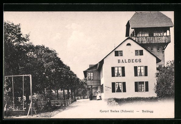 Cartes postales: AK Baden, Hotel Baldegg – D'occasion à Berlin par bartko-reher