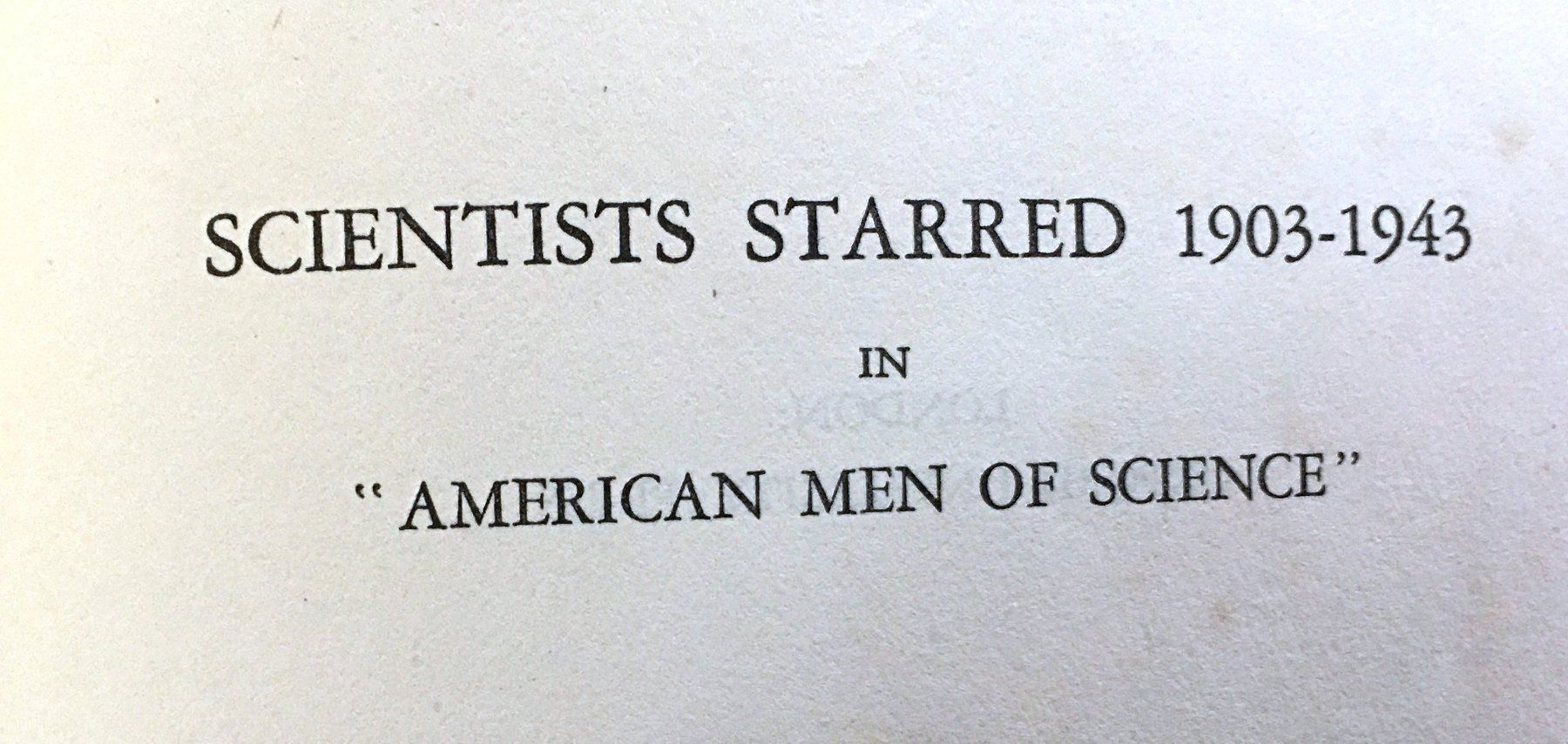 Libri: Scientists Starred, 1903-1943 – Usato da Oftringen venduto da Vucki 4