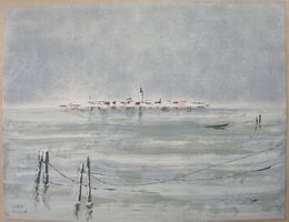 Ivan Mosca Lithographie Venedig signiert