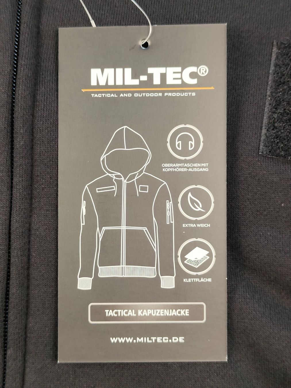 Uniformi: Tactical Kapuzenjacke, schwarz, Grösse L – Nuovo (secondo la descrizione) da Bauma venduto da SwissMilitaria 2