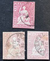 3x Strubel 24D/24G Oblitérés 