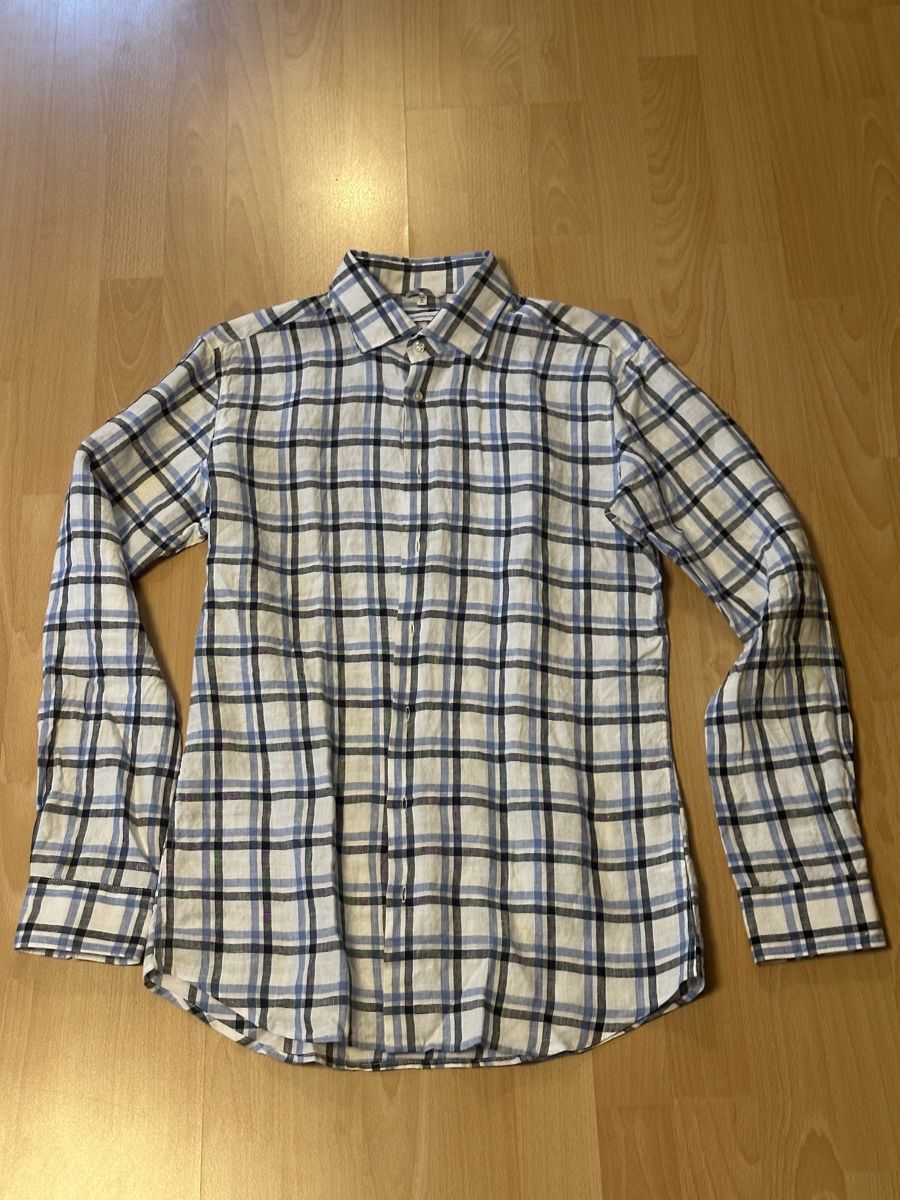 Camicie: 2x Seidensticker Leinenhemd 40/ extra-slim fit – Usato da Luzern venduto da Stefr
