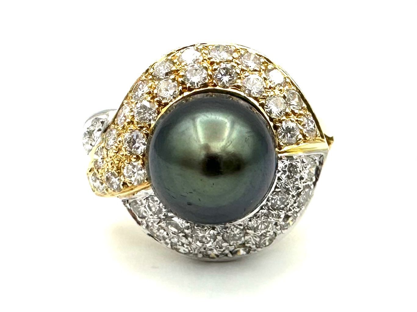 Anelli: Bague vintage 2 ors, perle et diamants – Usato da Renens VD venduto da Diademe.sarl 4