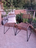 Zwei Gartenstühle, Balkonstühle wie neu, Rattan