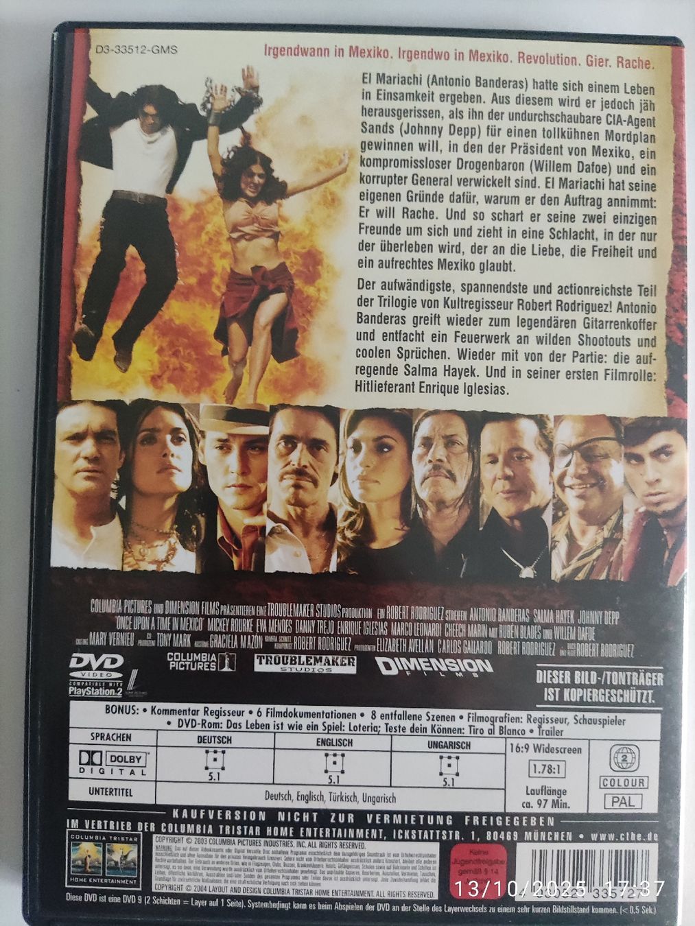 Tutti i DVDs: Irgendwann in Mexico (DVD – Usato da Basel venduto da Alacant 1