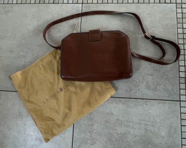 Borse da donna: Braune Ledertasche Lamarthe - Vintage – Usato da Thun venduto da nicebri 3