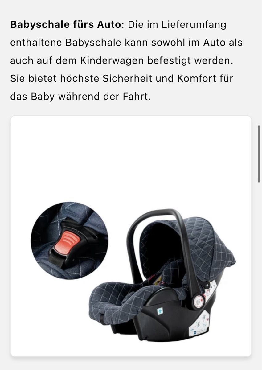 Carrozzine: Kinderwagen Kombi Set mit Babyschale – Usato da Basel venduto da Caarmen412 3